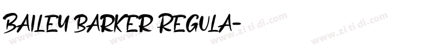 Bailey barker Regula字体转换